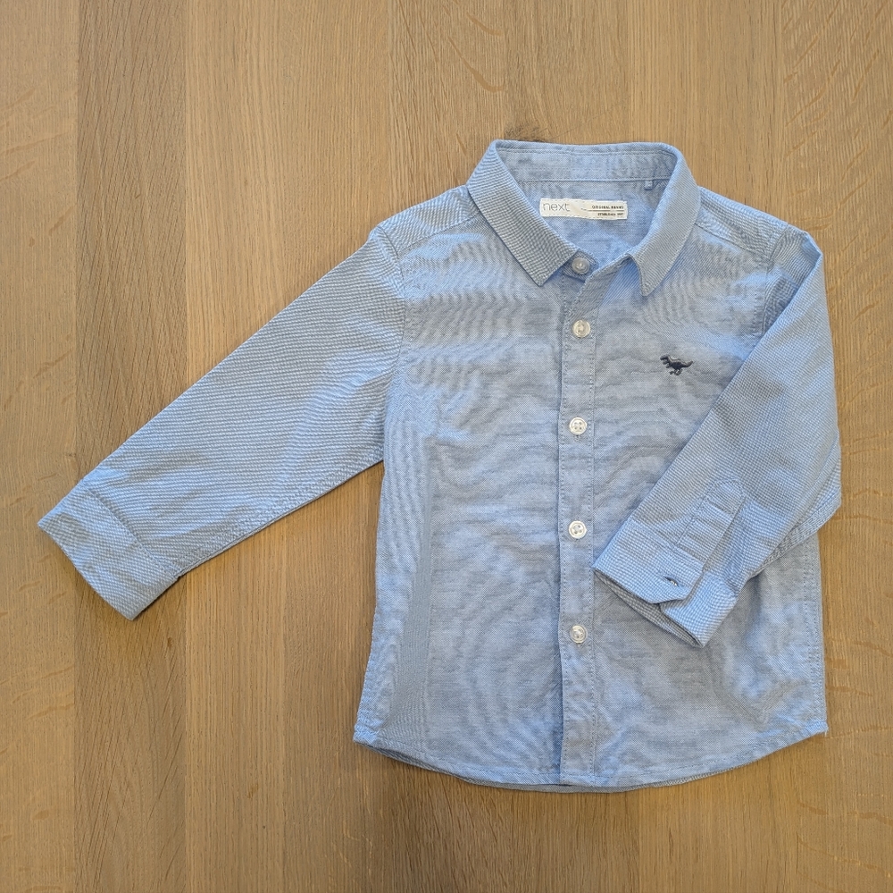 Next Light Blue Kids Button Down Shirt